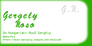 gergely moso business card